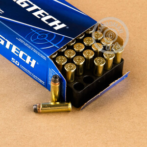 Image of the 38 SPECIAL +P MAGTECH 158 GRAIN SEMI-JACKETED HOLLOW-POINT (50 ROUNDS) available at AmmoMan.com.