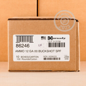 Image of the 12 GAUGE HORNADY SUPERFORMANCE 2 3/4" 00 BUCK (10 ROUNDS) available at AmmoMan.com.