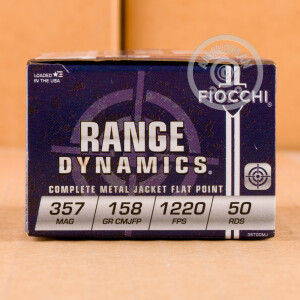 Photo of 357 Magnum TMJ ammo by Fiocchi for sale at AmmoMan.com.