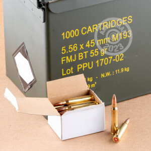 Image of 5.56x45mm ammo by Prvi Partizan that's ideal for training at the range.