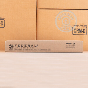 Photo detailing the 9MM FEDERAL HYDRA-SHOK DEEP 135 GRAIN JHP (20 ROUNDS) for sale at AmmoMan.com.