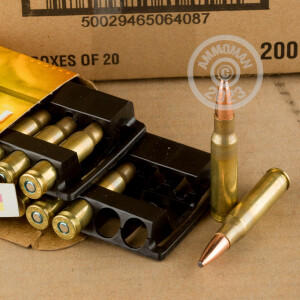 Photograph showing detail of .308 WINCHESTER FEDERAL FUSION MSR 150 GRAIN SP (20 ROUNDS)