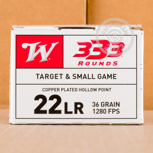 Image of the 22 LR WINCHESTER USA 36 GRAIN CPHP (333 ROUNDS) available at AmmoMan.com.