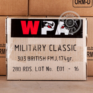 Image of 303 BRITISH WOLF MILITARY CLASSIC 174 GRAIN FMJ (20 ROUNDS)