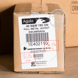 Image of Aguila .40 Smith & Wesson pistol ammunition.