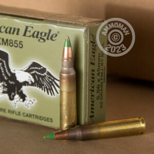 Image of the 5.56 LAKE CITY 62 GRAIN FULL METAL JACKET (500 ROUNDS) available at AmmoMan.com.