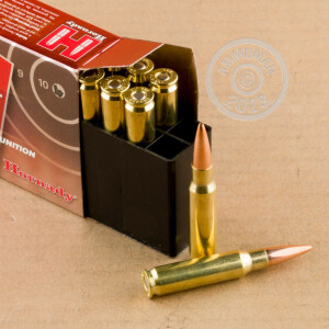 Photograph showing detail of 308 WINCHESTER HORNADY SUPERFORMANCE MATCH 178 GRAIN BTHP (20 ROUNDS)