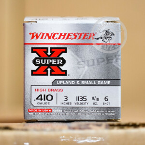 Image of 410 BORE WINCHESTER SUPER-X 3" #6 SHOT (25 ROUNDS)