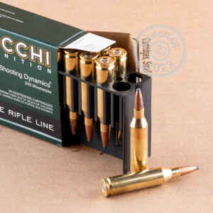 Photo detailing the 243 WIN FIOCCHI SHOOTING DYNAMICS 70 GRAIN PSP (20 ROUNDS) for sale at AmmoMan.com.