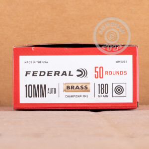 Image of 10MM AUTO FEDERAL CHAMPION 180 GRAIN FMJ (50 ROUNDS)