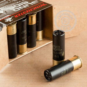 Image of the 12 GAUGE WINCHESTER BLIND SIDE 3" 1-1/8 OZ. #3 STEEL SHOT (25 ROUNDS) available at AmmoMan.com.