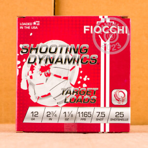 Image of 12 GAUGE FIOCCHI 2-3/4" 1-1/8 OZ. #7.5 SHOT (250 ROUNDS)