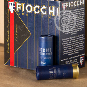 Image of the 12 GAUGE FIOCCHI SPREADER 2-3/4" 1 1/8 OZ #8 SHOT (250 ROUNDS) available at AmmoMan.com.