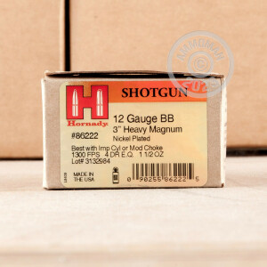 Image of the 12 GAUGE HORNADY HEAVY MAGNUM COYOTE 3" 1-1/2 OZ. BB SHOT (10 ROUNDS) available at AmmoMan.com.