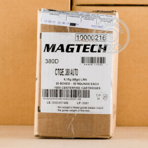 Image of the 380 AUTO MAGTECH 95 GRAIN LRN (50 ROUNDS) available at AmmoMan.com.