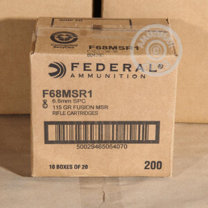 Image of the 6.8MM SPC FEDERAL FUSION 115 GRAIN SP (20 ROUNDS) available at AmmoMan.com.