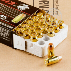 Image of the 45 ACP WINCHESTER TRAIN & DEFEND 230 GRAIN FMJ (500 ROUNDS) available at AmmoMan.com.