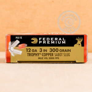 Photograph showing detail of 12 GAUGE FEDERAL PREMIUM TROPHY COPPER 3