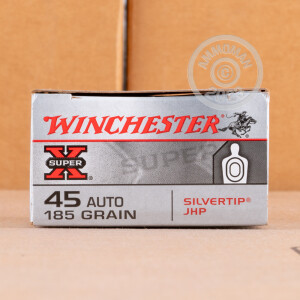 Image of 45 ACP WINCHESTER SILVERTIP 185 GRAIN JHP (20 ROUNDS)