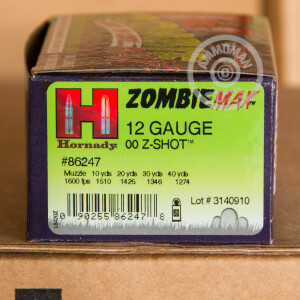 Image of 12 GAUGE HORNADY Z-MAX ZOMBIE 2-3/4" 00 BUCK (10 SHELLS)