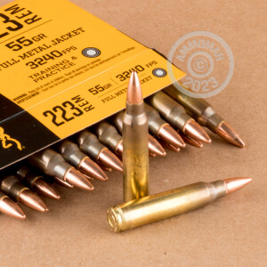 Image of 223 Remington ammo by Browning that's ideal for training at the range.