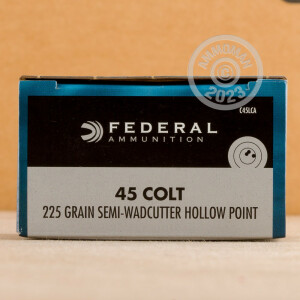 Photograph showing detail of 45 COLT FEDERAL CHAMPION 225 GRAIN SWC (20 ROUNDS)