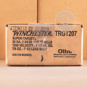Photograph showing detail of 20 GAUGE WINCHESTER SUPER TARGET 2-3/4