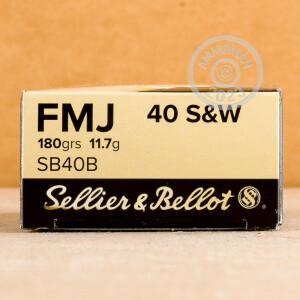Image of .40 S&W SELLIER & BELLOT 180 GRAIN FMJ (50 ROUNDS)