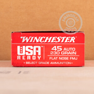 Image of 45 ACP WINCHESTER USA READY 230 GRAIN FMJ FN (500 ROUNDS)
