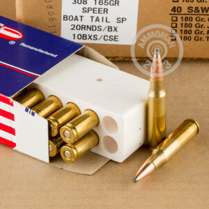 Image detailing the brass case on the Ultramax ammunition.