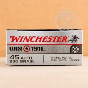 Image of the 45 ACP WINCHESTER WIN 1911 230 GRAIN FMJ (50 ROUNDS) available at AmmoMan.com.