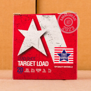 Great ammo for shooting clays, target shooting, these Stars & Stripes rounds are for sale now at AmmoMan.com.