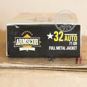 A photo of a box of Armscor ammo in .32 ACP.