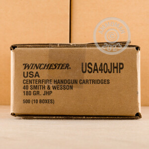 Image of 40 S&W WINCHESTER USA 180 GRAIN JHP (50 ROUNDS)