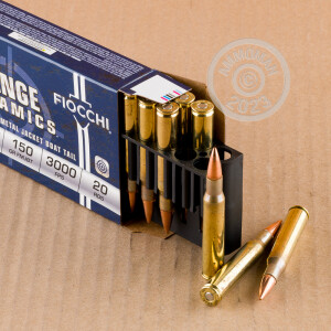 Image of the .30-06 SPRINGFIELD FIOCCHI SHOOTING DYNAMICS 150 GRAIN FMJ (200 ROUNDS) available at AmmoMan.com.