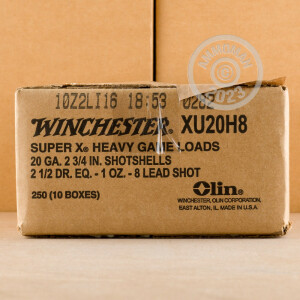 Image of 20 GAUGE WINCHESTER SUPER-X 2-3/4" 1 OZ. #8 SHOT (25 ROUNDS)