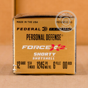 Photo detailing the 12 GAUGE FEDERAL FORCE X2 1-3/4" 00 BUCK (10 ROUNDS) for sale at AmmoMan.com.