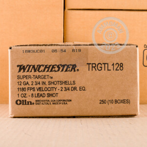 Image of 12 GAUGE WINCHESTER SUPER TARGET XTRA-LITE TARGET LOAD 2 3/4“ 1 OZ. #8 SHOT (250 ROUNDS)