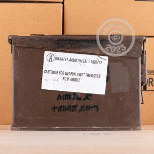 Photo detailing the 7.62X51MM ETHIOPIAN MILITARY SURPLUS 145 GRAIN FMJ IN 30 CAL AMMO CAN (280 ROUNDS) for sale at AmmoMan.com.