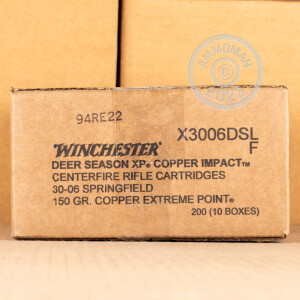 Image of the 30-06 SPRINGFIELD WINCHESTER DEER SEASON XP COPPER IMPACT 150 GRAIN COPPER EXTREME POINT (20 ROUNDS) available at AmmoMan.com.