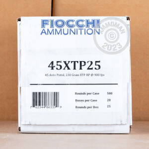 Image of .45 ACP FIOCCHI SHOOTING DYNAMICS 230 GRAIN XTP (25 ROUNDS)