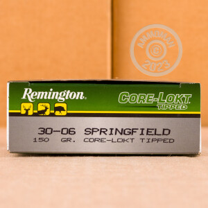 Image of the 30-06 REMINGTON CORE-LOKT TIPPED 150 GRAIN POLYMER TIP (200 ROUNDS) available at AmmoMan.com.