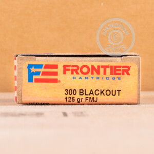 A photo of a box of Hornady ammo in 300 AAC Blackout.