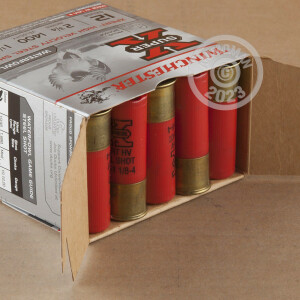 Image of the 12 GAUGE WINCHESTER SUPER-X XPERT 2-3/4“ 1-1/8 OZ. #4 STEEL SHOT (25 ROUNDS) available at AmmoMan.com.