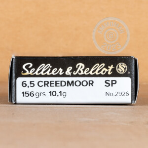 An image of 6.5MM CREEDMOOR ammo made by Sellier & Bellot at AmmoMan.com.