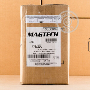 Image of the 38 SPECIAL MAGTECH 158 GRAIN SJSP (50 ROUNDS) available at AmmoMan.com.