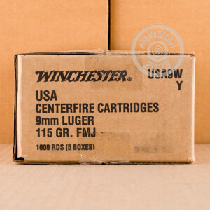 Image of 9MM LUGER WINCHESTER RANGE PACK 115 GRAIN FMJ (200 ROUNDS)