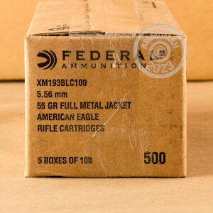 Image detailing the brass case on the Federal ammunition.