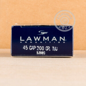 Photo of .45 GAP TMJ ammo by Speer for sale at AmmoMan.com.