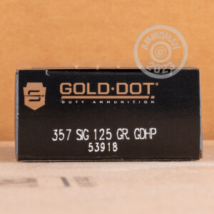 Photo of 357 SIG JHP ammo by Speer for sale at AmmoMan.com.